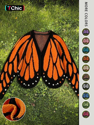 Butterfly Wing Knit Cardigan