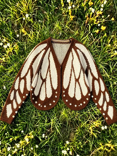 Butterfly Wing Knit Cardigan