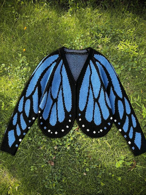 Butterfly Wing Knit Cardigan