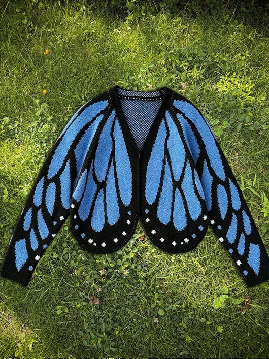 Butterfly Wing Knit Cardigan