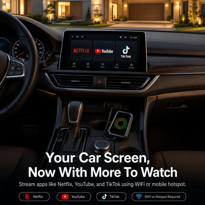 Wireless CarPlay & Android Auto Streaming Box: Wireless Drive, Streaming Wait