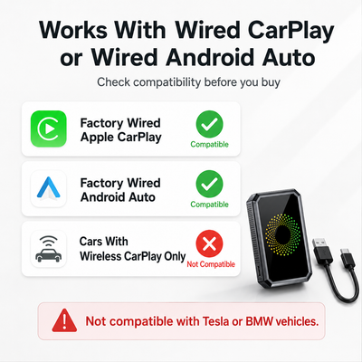 Wireless CarPlay & Android Auto Streaming Box: Wireless Drive, Streaming Wait