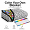 Color-Your-Own Coloring Blanket: The One You Fill In Together