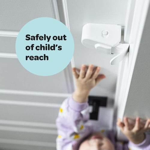 Snap-On Childproof Door Lock: No Drill