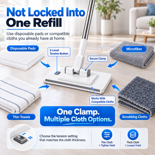 Retractable Disposable Pad Mop