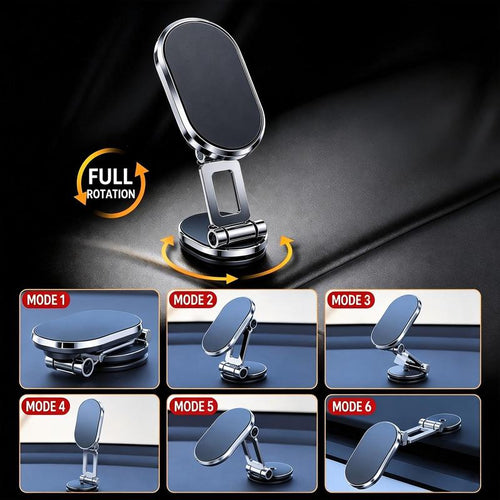 Foldable Magnetic Holder: Eyes Up, Dash Clean