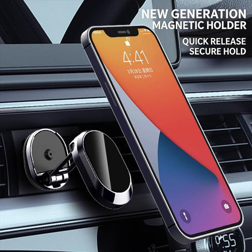 Foldable Magnetic Holder: Eyes Up, Dash Clean