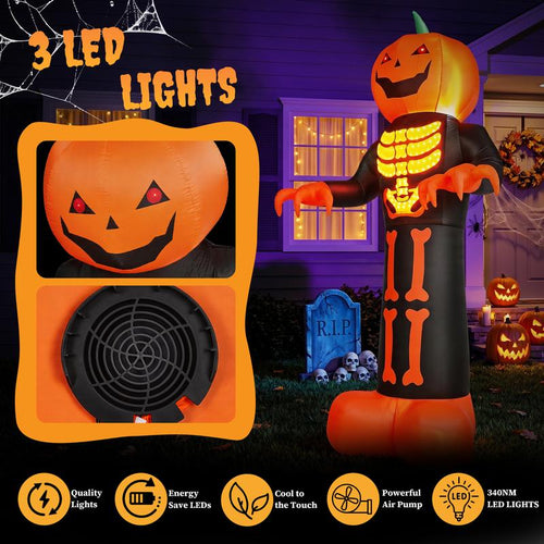 12 FT Giant Light-Up Pumpkin Reaper: The One They See First