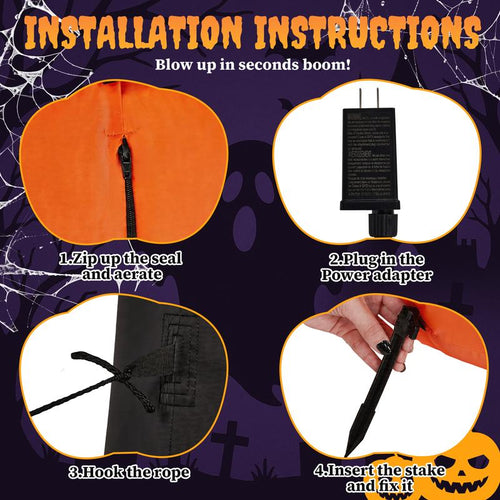 12 FT Giant Light-Up Pumpkin Reaper: The One They See First