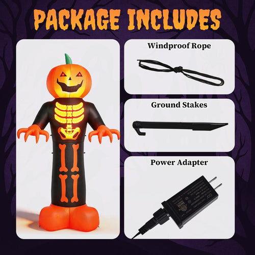 12 FT Giant Light-Up Pumpkin Reaper: The One They See First
