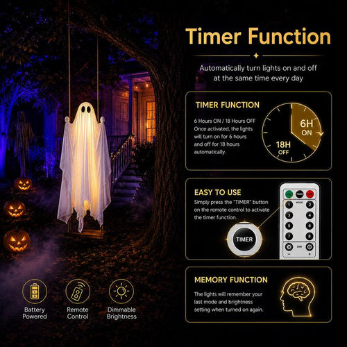 5FT Hanging Ghost Swing