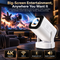 4K Portable Projector - WiFi 6, Bluetooth - Ceiling Movie Mode
