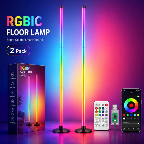 48in RGBIC Corner Floor Lamp: The Ultimate Vibe & Setup Upgrade
