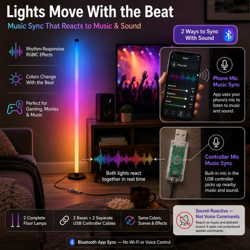 48in RGBIC Corner Floor Lamp: The Ultimate Vibe & Setup Upgrade