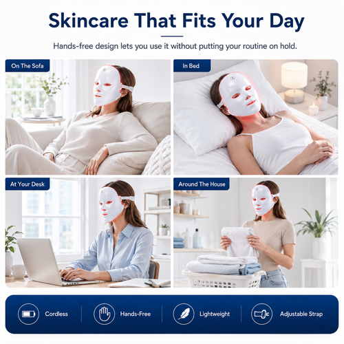 Cordless LED Light Therapy Mask: The Fifteen Minutes For Your Skin