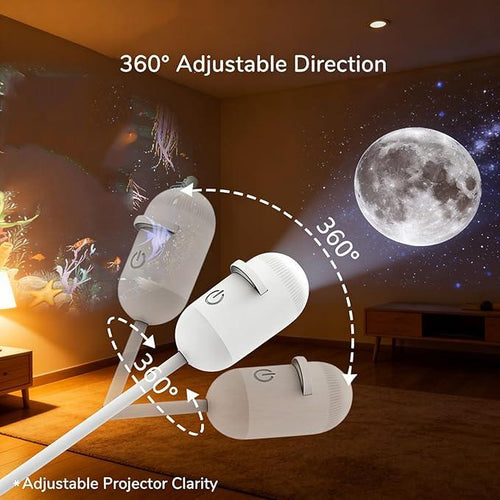 Galaxy Projector & Warm Night Light: Turns Your Ceiling Into a Star Field