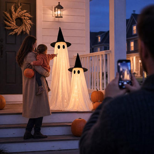 5Ft Lighted Ghost Decor 2-Pack