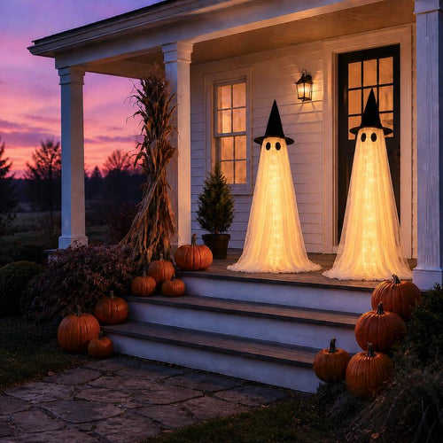 5Ft Lighted Ghost Decor 2-Pack