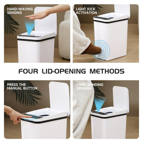 Touchless Sensor Trash Can 2-Pack