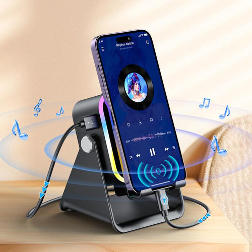 5-in-1 Induction Speaker Stand: Touch Down and Play